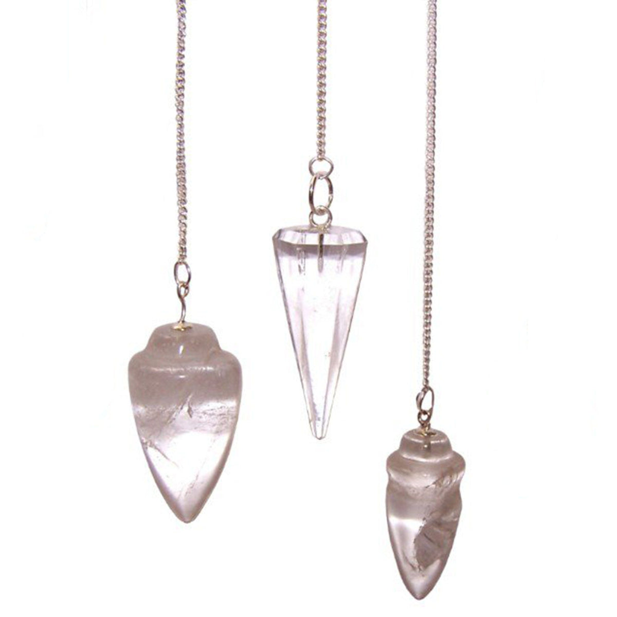 Rock Quartz Gemstone Pendulum