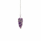 Amethyst Raw Gemstone Pendulum