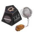 Gold Tiger’s Eye Raw Crystal Tea Strainer