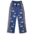 Rich Blue and Gold Evil Eye Lounge Pants