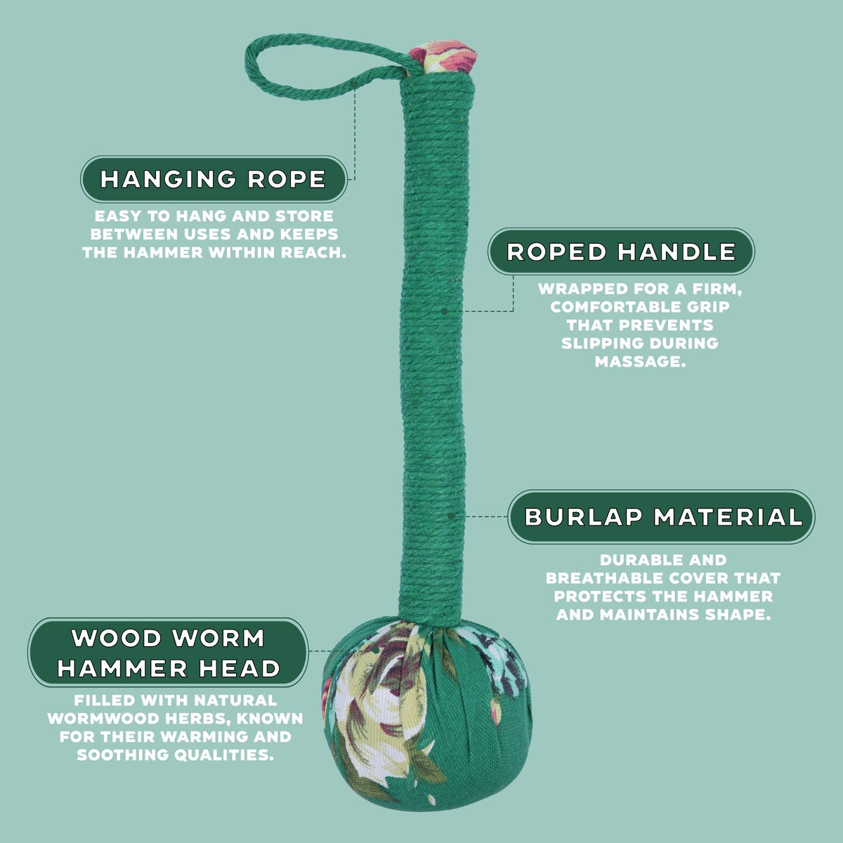 Green Wormwood Massage Hammer