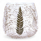 Pino Floral Glass Straight Candle Holder – 10 × 9cm