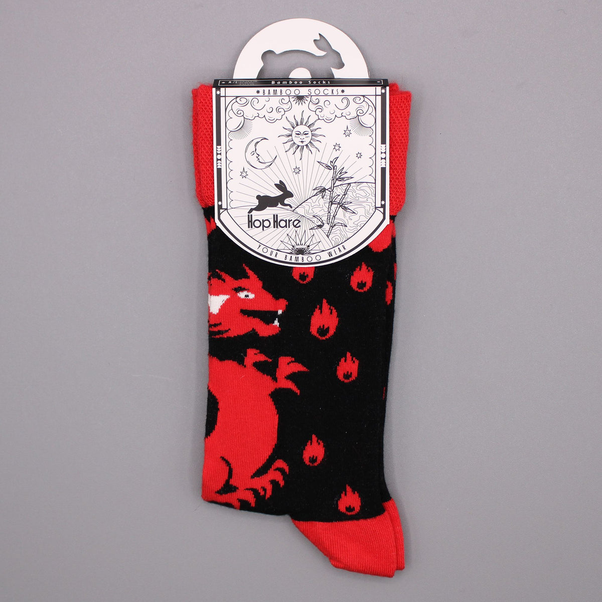 Red Dragon Bamboo Socks – Size 36–40