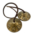 Tibetan Tingsha Bells with Lucky Symbols – 6cm