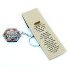 Orgonite Flower of Life Octagon Keyring