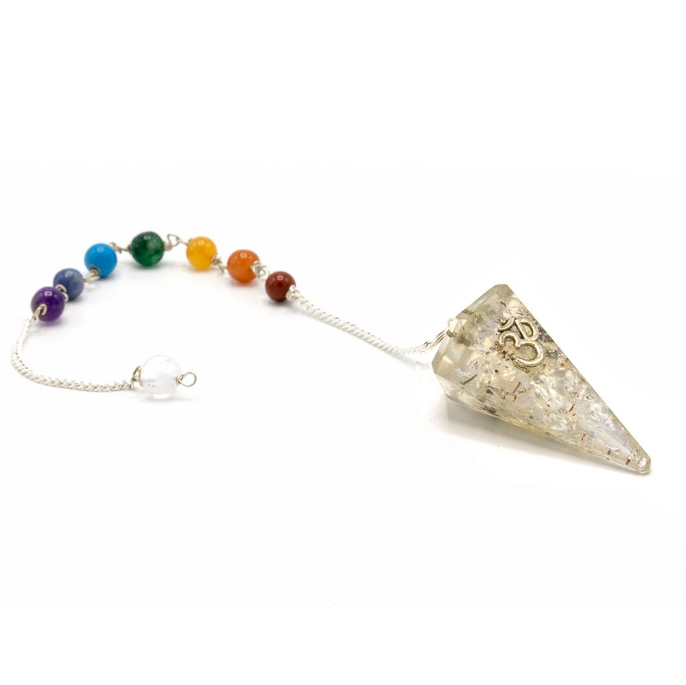 Om Symbol Orgonite Chakra Pendulum
