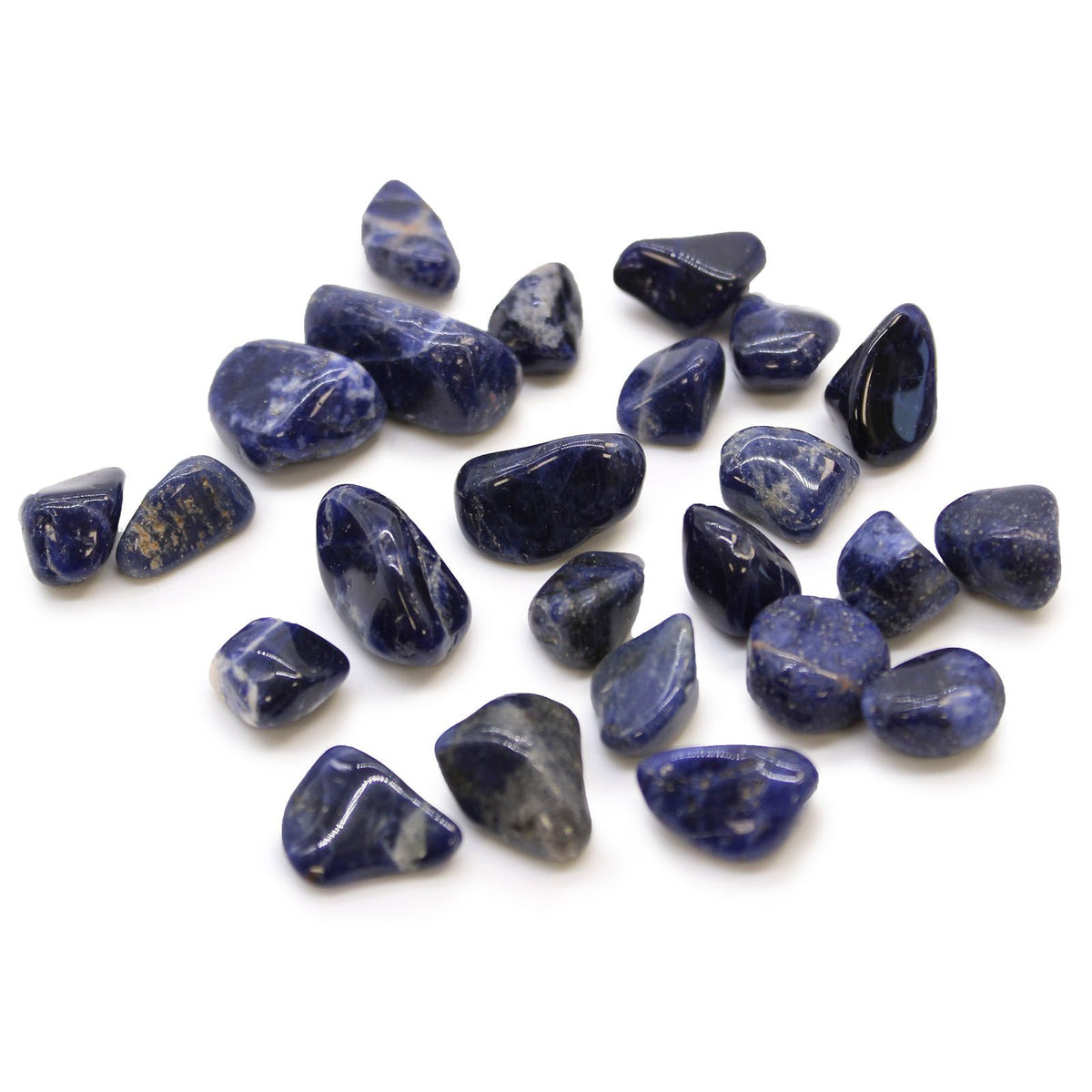 Blue Sodalite Tumble Stones – 24 Small Stones