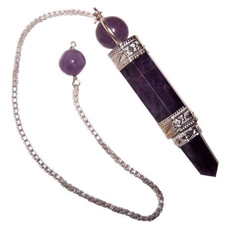 Amethyst Three-Piece Gemstone Pendulum Set