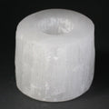 Selenite Cylinder Candle Holder – 8cm