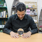 Crystal Ball on Stand – 100mm