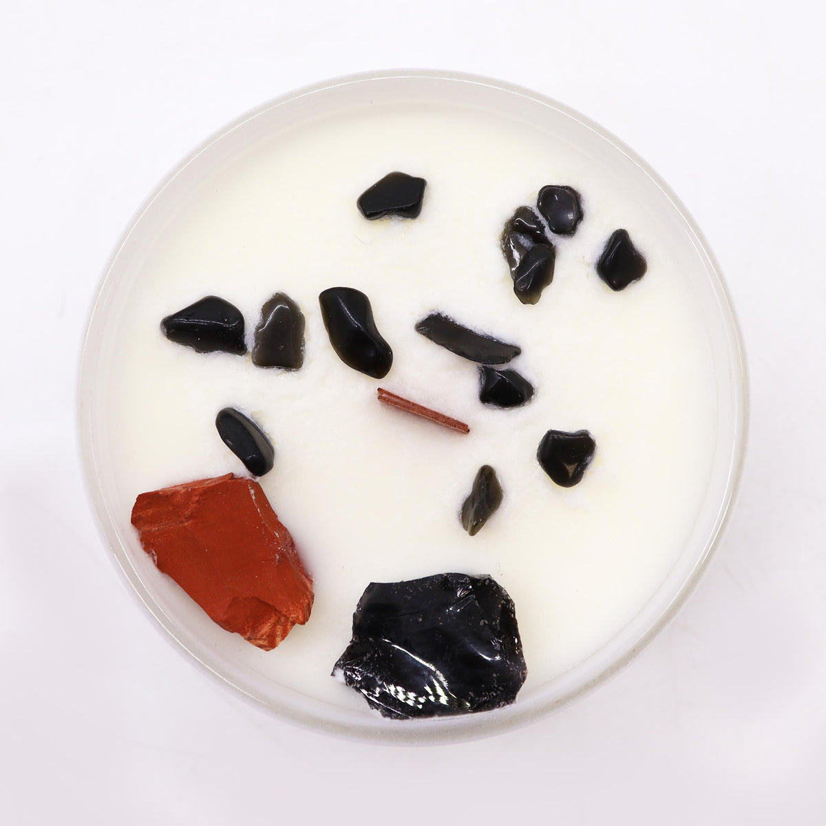 Root Chakra Crystal Candle