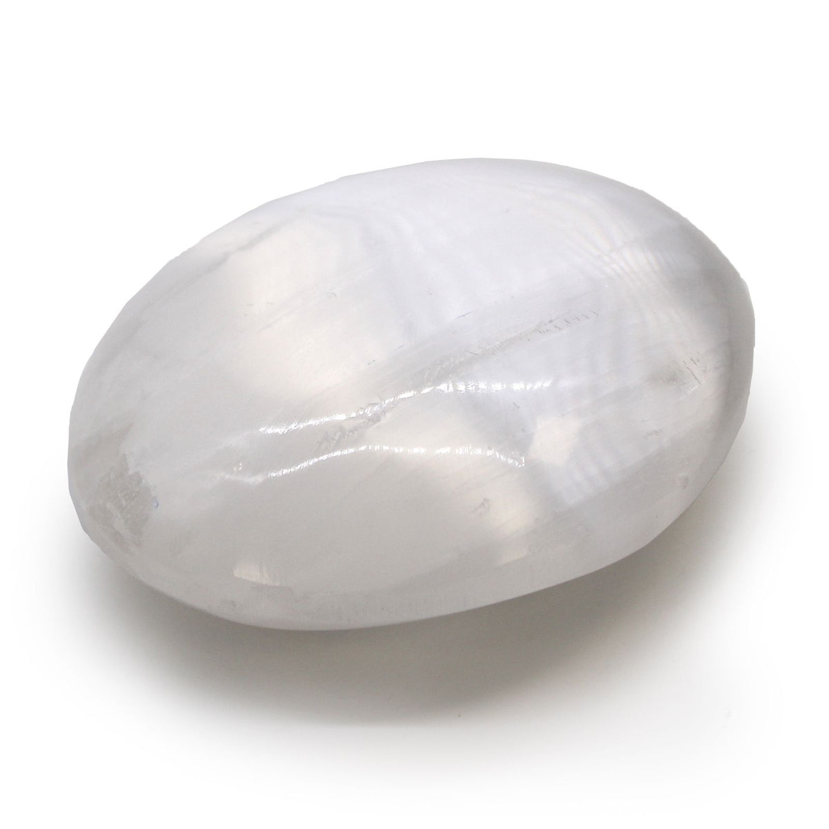 Selenite Palm Stone – 5–7cm