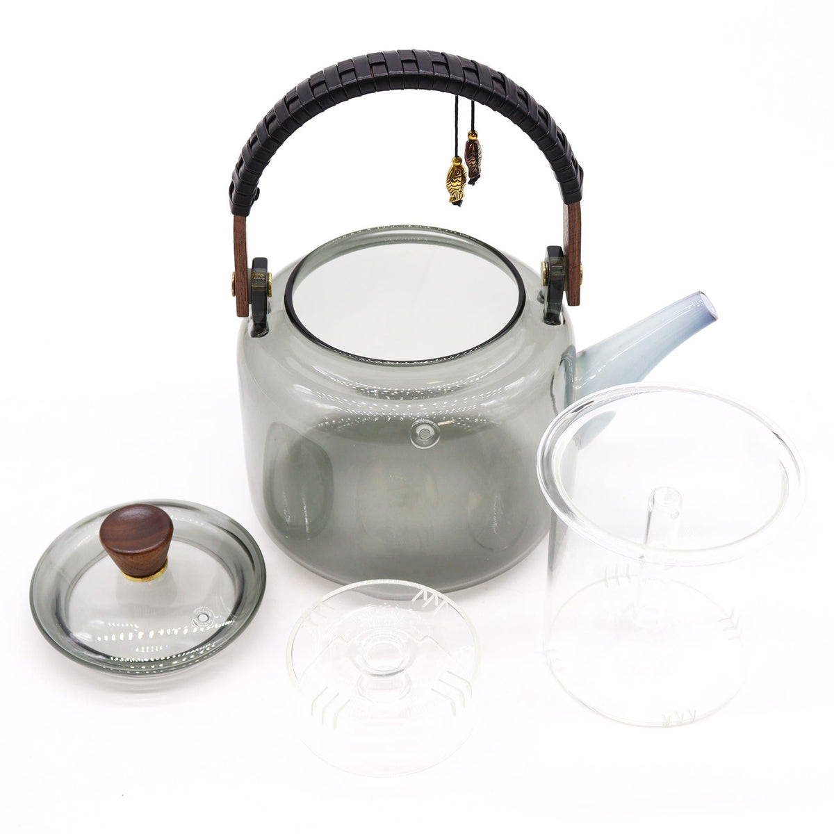Glass Infuser Teapot with Steamer System – 1 Litre