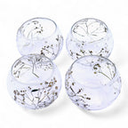 Margarita Floral Glass Bowl Candle Holder – 8 × 10cm