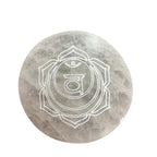 Set of 7 Chakra Selenite Charging Plates