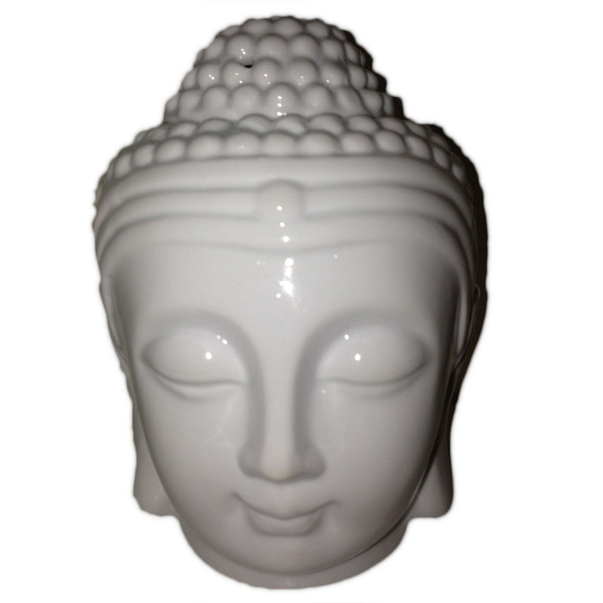 White Buddha Head Oil Burner