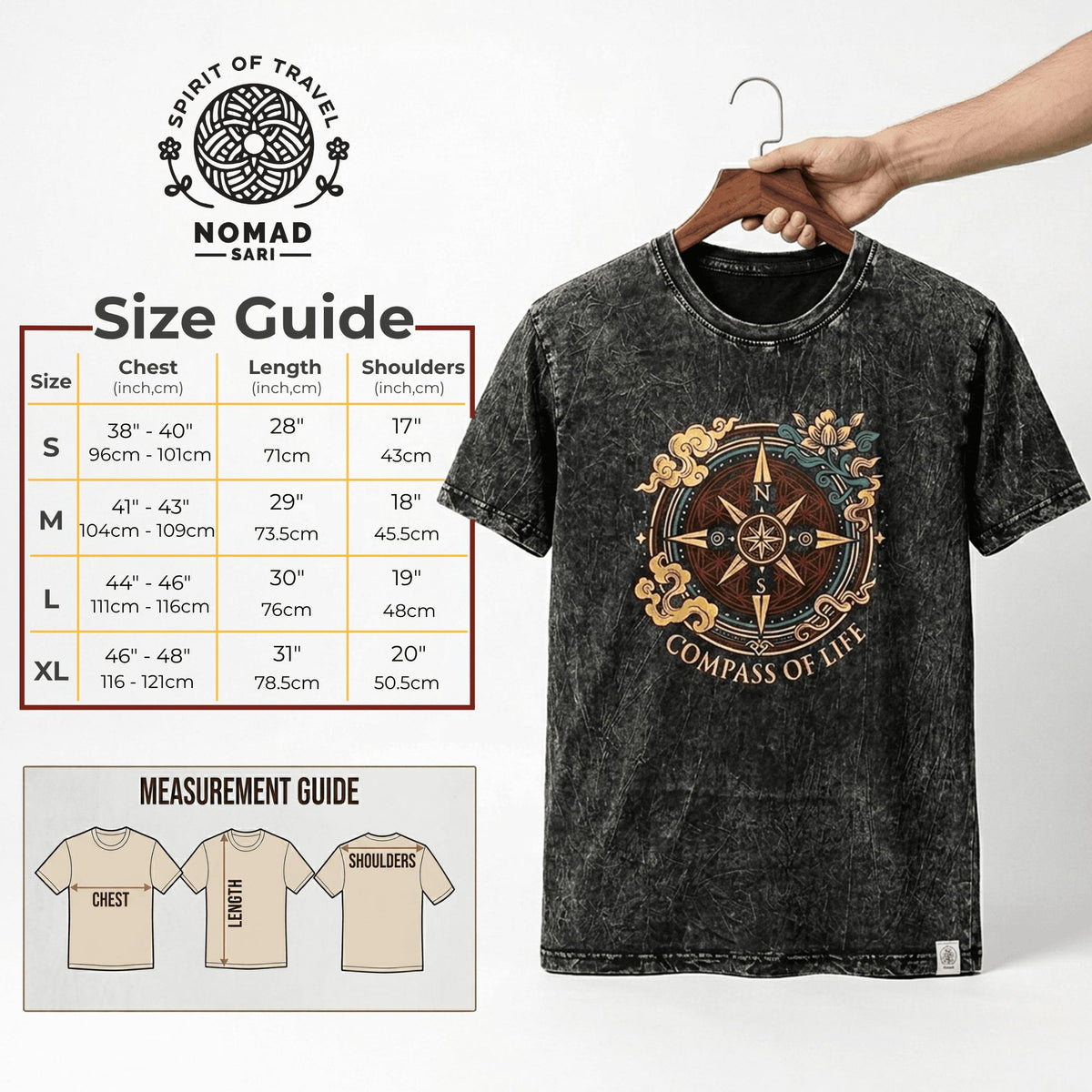 Tree of Life Green Cotton T-Shirt – XL