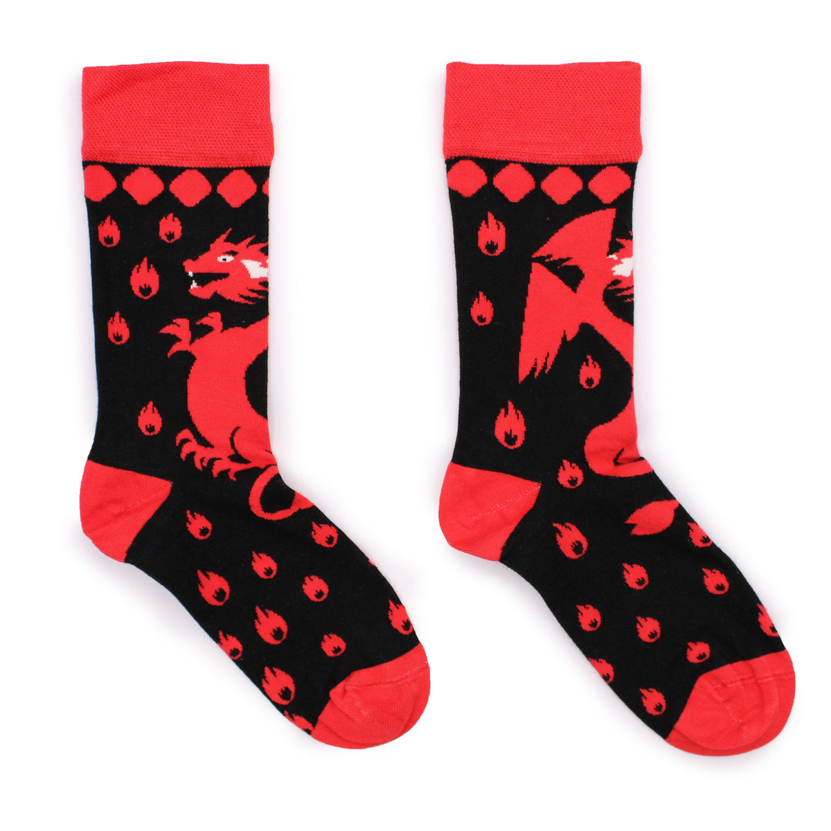 Red Dragon Bamboo Socks – Size 36–40
