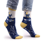 Midnight Cat Bamboo Socks – UK 4–7