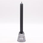 Flip Glass Dinner Candle & Tealight Holders – Midnight Grey