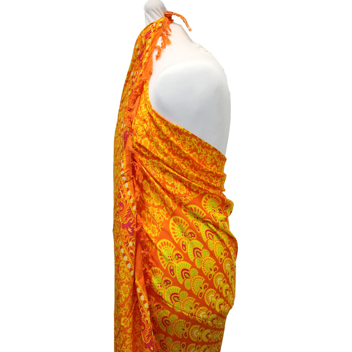 Lime and Orange Mandala Sarong