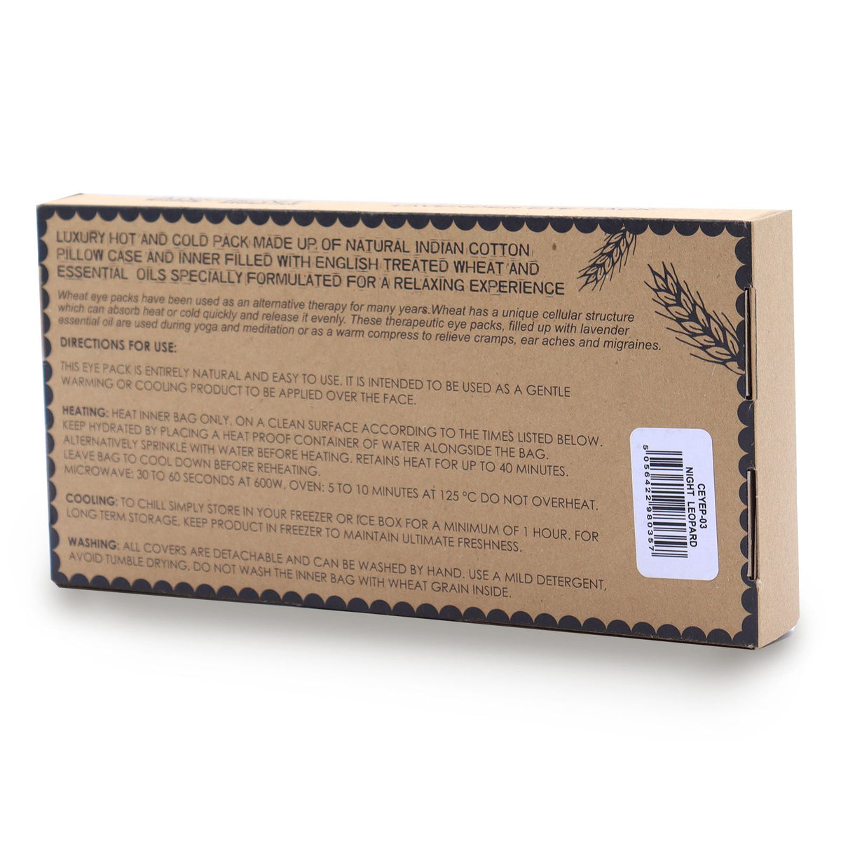 Lavender Eye Pillow with Gift Box – Night Leopard