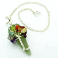 Seven Chakra Aventurine Gemstone Pendulum