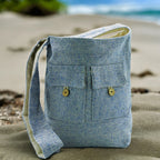 Denim Two-Pocket Bag – Medium