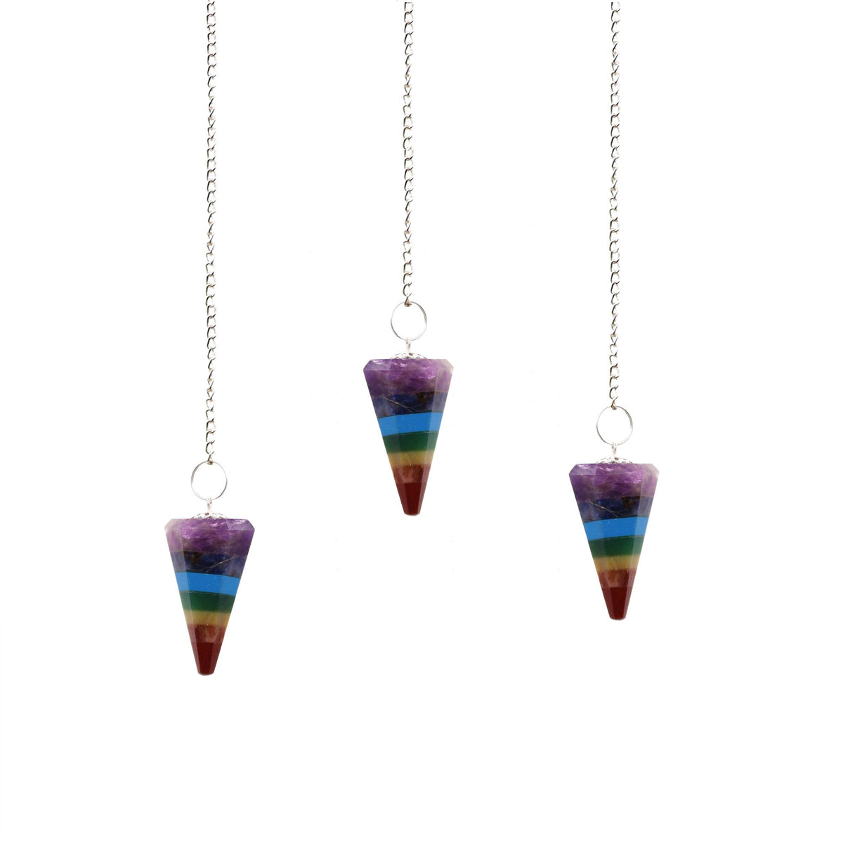 Seven-Slice Chakra Style Pendulum