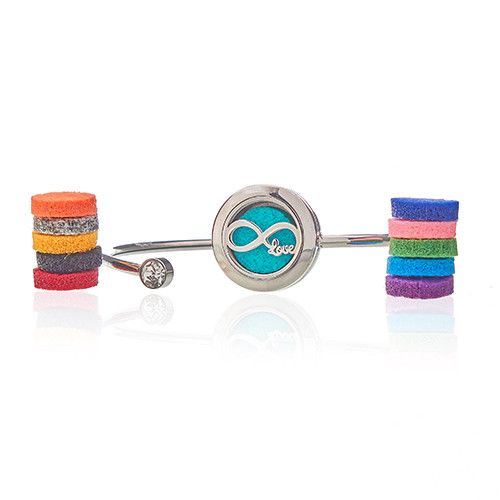 Infinite Love Crystal Aromatherapy Bracelet – 20mm