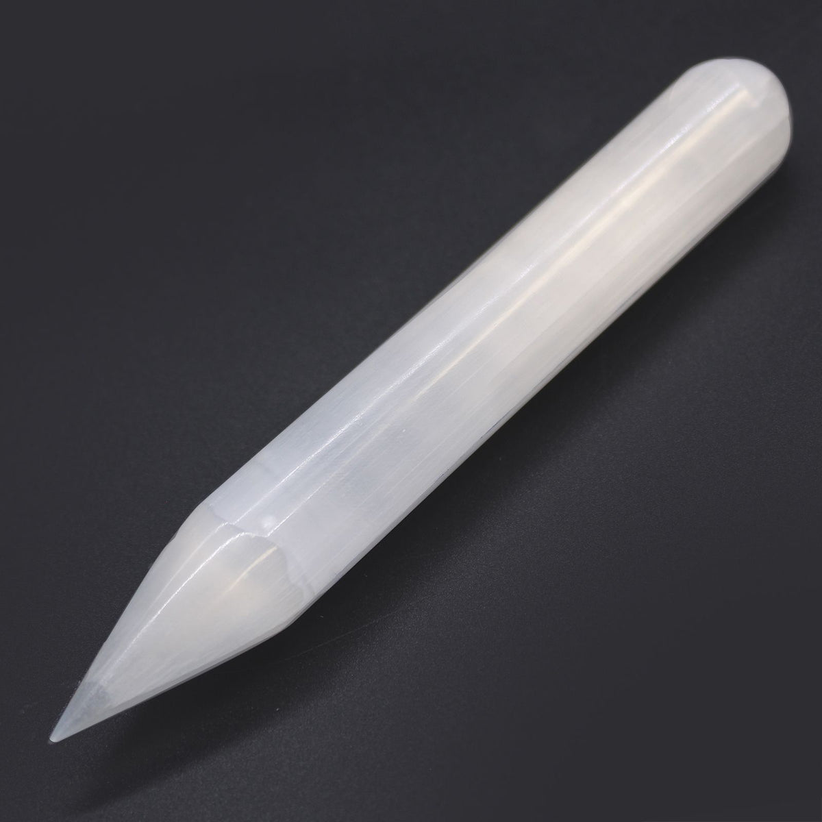 Selenite Wand with Pointed End – 16cm