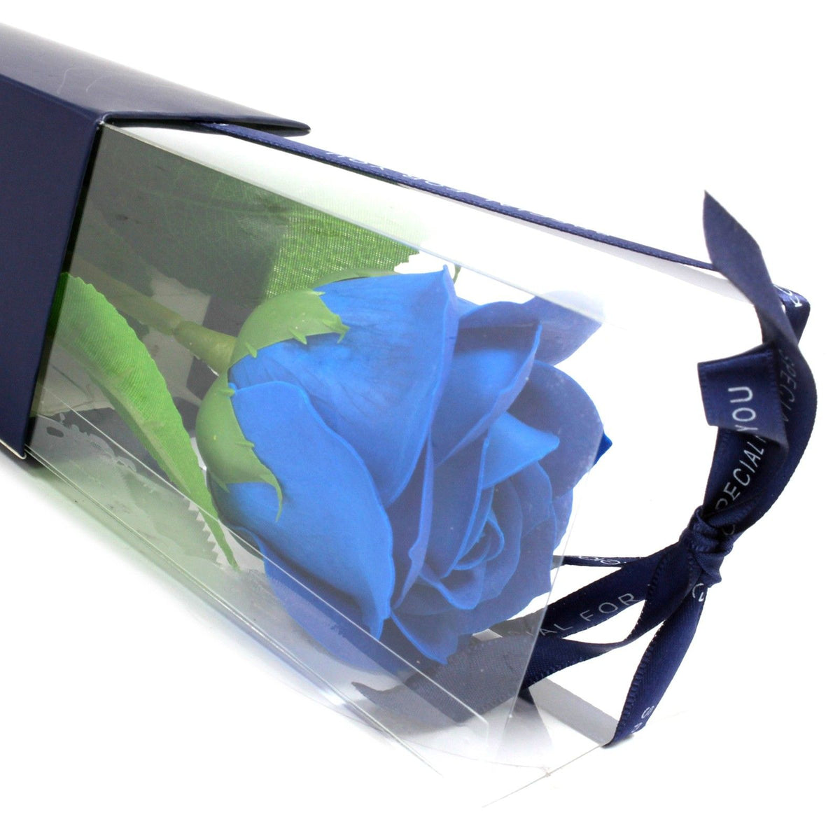 Blue Rose Soap Flower