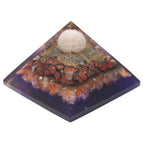 Peacock and Earth Orgonite Pyramid – 70mm
