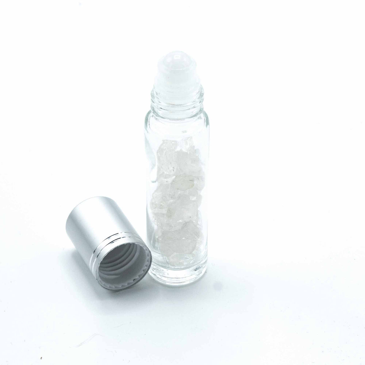 Rock Quartz Gemstone Roller Bottle Top for 5ml Bottles