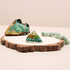 Orgonite Pyramid with Gem Chips and Copper – 25mm