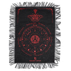 Mystic Moth Pendulum Divination Cloth – Black and Red