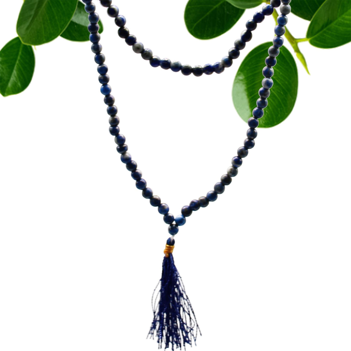 Lapis 108-Bead Mala Necklace