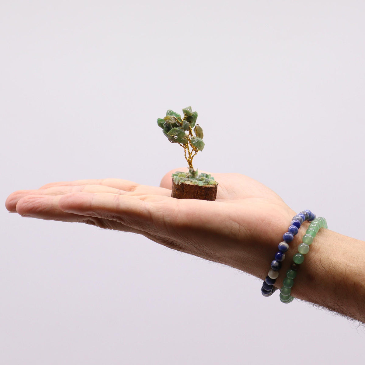 Green Aventurine Gemstone Tree – 15 Stones