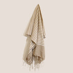 Warm Sand Cotton Pareo Throw – 100 × 180cm