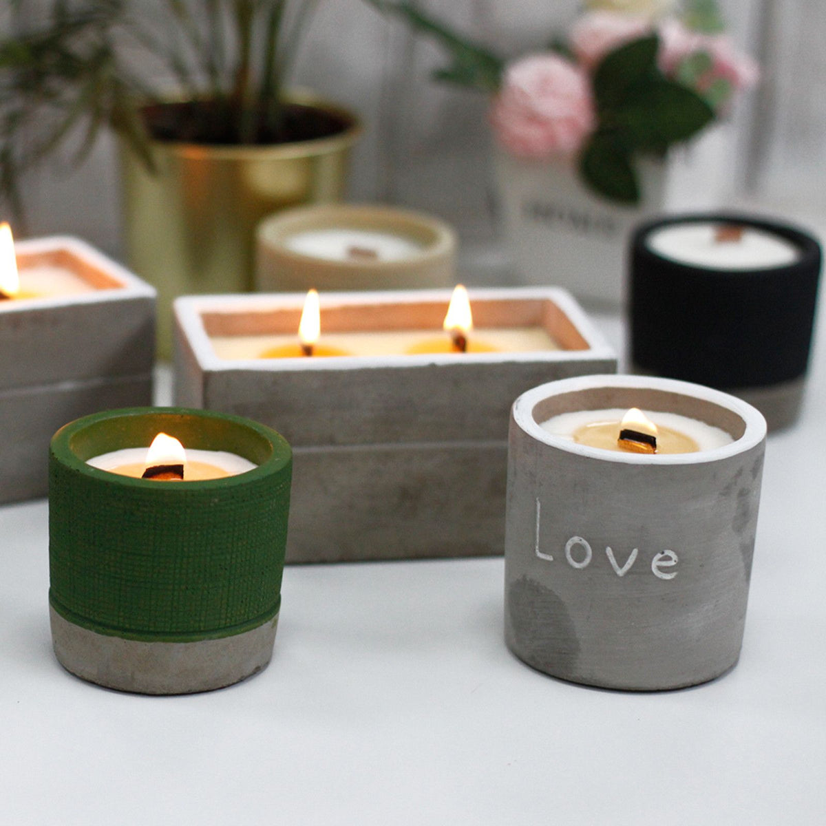 Concrete Soy Candle – Crushed Vanilla Orange
