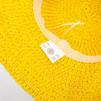 Yellow Floppy Straw Sun Hat