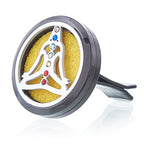 Pewter Yoga Chakra Car Diffuser Kit – 30mm