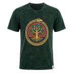 Tree of Life Green Cotton T-Shirt – Large
