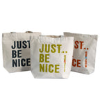 Just Be Nice Eco Cotton Bag