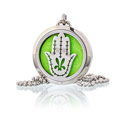 Hand of Fatima Aromatherapy Necklace – 30mm