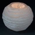 Selenite Snowball Candle Holder – 8cm