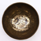 Golden Tara Brass Tibetan Singing Bowl Set