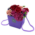 Purple Flower Garden Soap Flower Bouquet