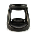 Small Matt Black Ceramic Oil Burner