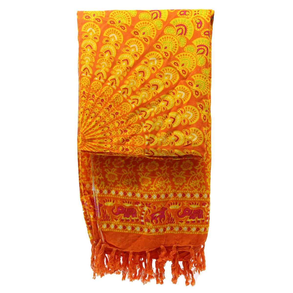 Lime and Orange Mandala Sarong